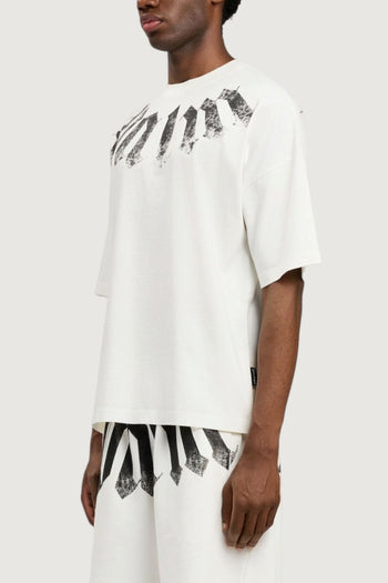 PALM ANGELS-PMAA10DS26JER002 0310-BIG NECK LOGO LOOSE TEE