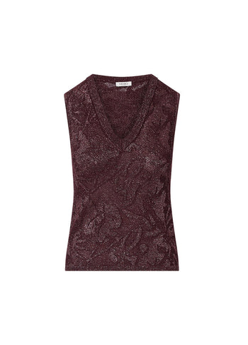 LIU JO WHITE-WF6097MA26S X0786-MAGLIA S/M IN LAMÉ PUNTO PIZZO