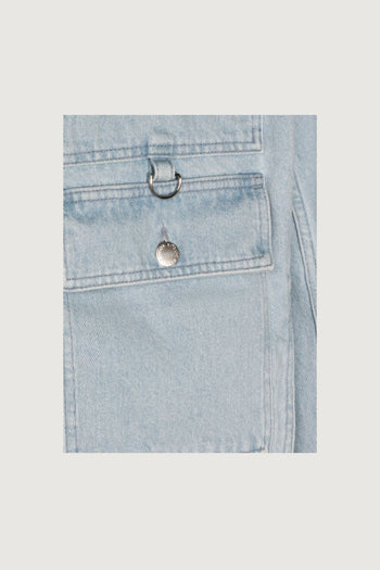 MAISON KITSUNE'-QM02106WD4022 0489-ZIPPED DENIM JACKET