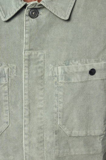 CP COMPANY-21CMOS148A006410O 950-CORDUROY BUTTON LENS OVERSHIRT 
