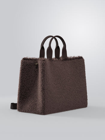 LIUJO ACCESSORI-2F6037E0218 00533-L TOTE FAKE FUR