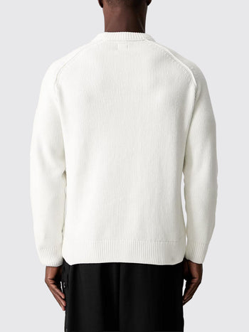CP COMPANY-21CMKN196A005558G 103-CHENILLE COTTON CREWNECK LENS SWEATER 