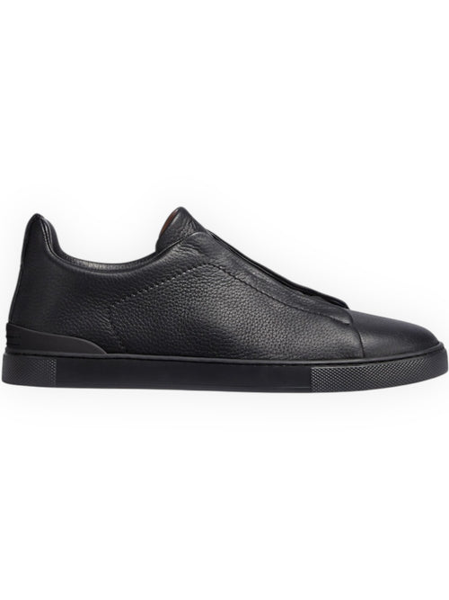 Sneaker triple stitch™ in pelle di cervo nere