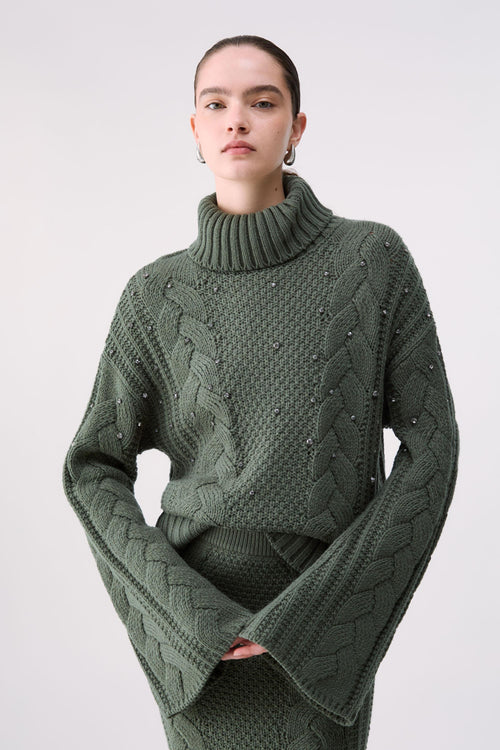LIU JO COLLECTION-CF6116MA37R 90312-MAGLIA CHIUSA M/L GODET E RIC.