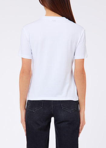 LIU JO WHITE-WF6324J0088 L9437-ECS T-SHIRT REGULAR FIT