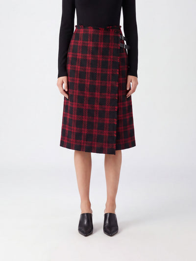PINKO-107420A3GN ZR4-GRISELINA GONNA TWEED DISEGNO