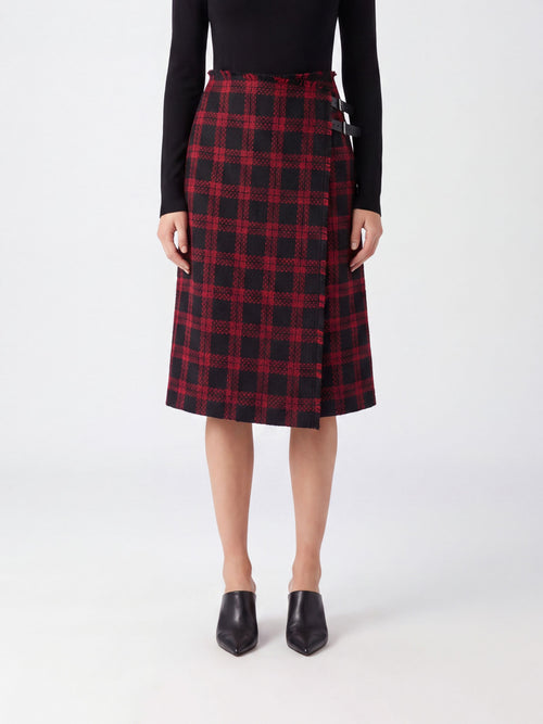 PINKO-107420A3GN ZR4-GRISELINA GONNA TWEED DISEGNO