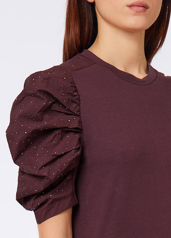 LIU JO WHITE-WF6131JS904 X0786-T-SHIRT BIMATERIALE