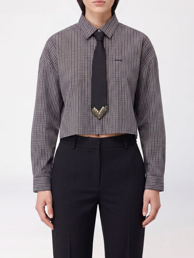 PINKO-107453A3FQ ZF6-CARLINA CAMICIA TINTO FILO RIC