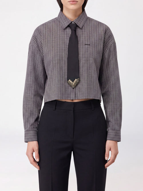 PINKO-107453A3FQ ZF6-CARLINA CAMICIA TINTO FILO RIC
