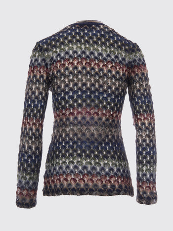 MISSONI-DS26WN0UBR015P SMSPV-V-NECK SWEATER