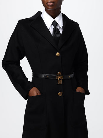 ELISABETTA  FRANCHI-CP03D67E2 110-WOMEN'S COAT WITH BELT