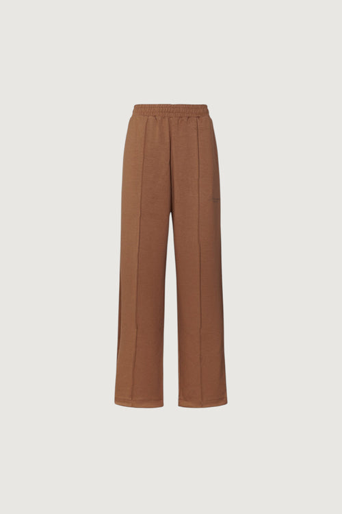 Pantalone in viscosa con nervature davanti