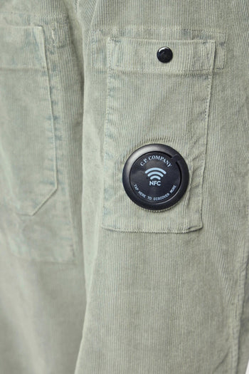 CP COMPANY-21CMOS148A006410O 950-CORDUROY BUTTON LENS OVERSHIRT 