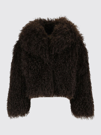 MICHAEL KORS-MF620J2JSP 201-CROP FAUX FUR PEACOT 