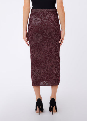 LIU JO WHITE-WF6096MA26S X0786-KNIT LONGUETTE LAMÉ PUNTO PIZZ
