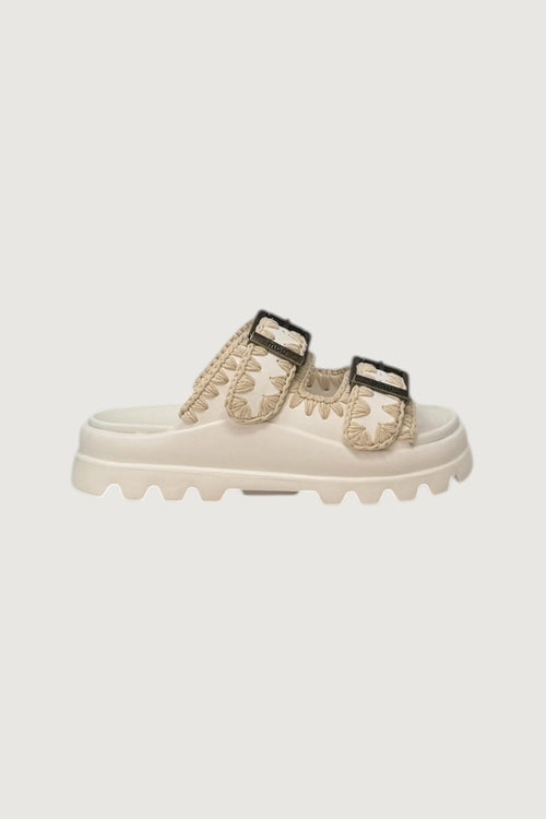 MOU-MU.SW661001N WHI-EVA SLIDE TWO BUCKLE
