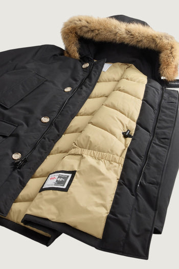 WOOLRICH-CFW00U482MBUT0001 BLK-ARCTIC DETACHABLE FUR PARKA 