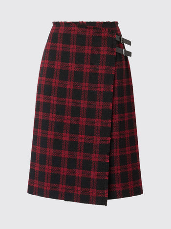 PINKO-107420A3GN ZR4-GRISELINA GONNA TWEED DISEGNO
