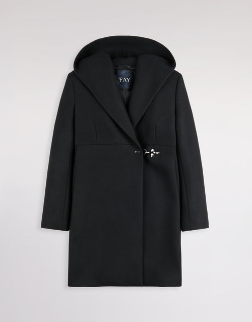 FAY-NAW54533110YMV B999-HOODED COAT FODERATO + GANCIO