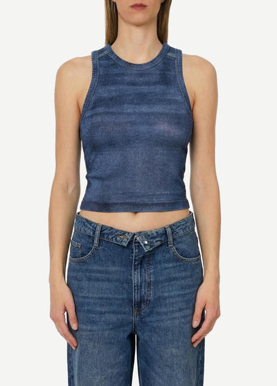 LIU JO BLUE DENIM-UA6505J1624 L9680-T-SHIRT MODA S/M 