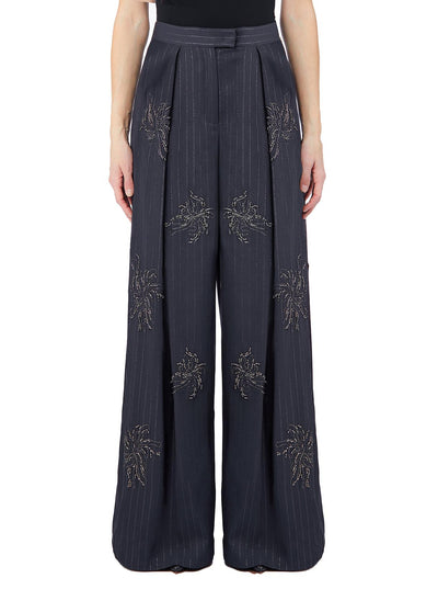 LIU JO COLLECTION-CF6085T826A D3074-PANT.TS AMPIO RICAMATO