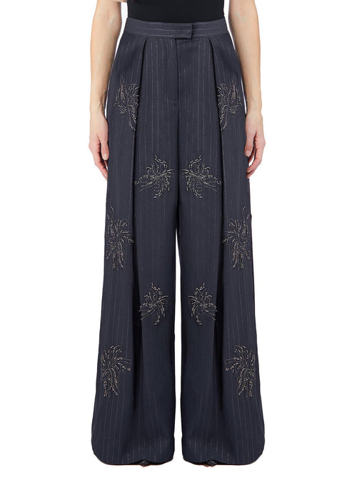 LIU JO COLLECTION-CF6085T826A D3074-PANT.TS AMPIO RICAMATO