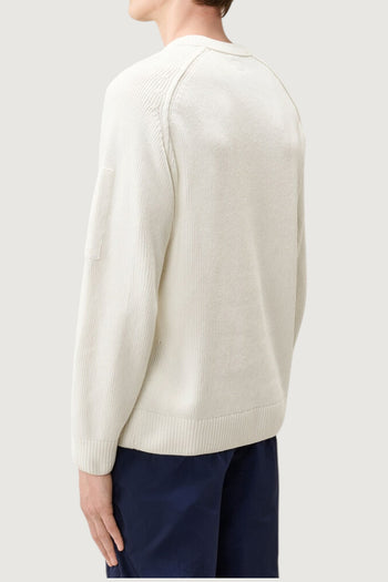 CP COMPANY-21CMKN196A005558G 103-CHENILLE COTTON CREWNECK LENS SWEATER 