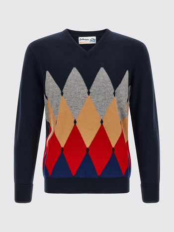 BALLANTYNE-B2P00112KA8 93562-V NECK PULLOVER