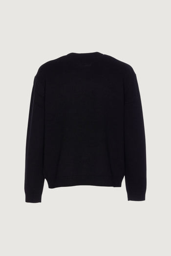 MAISON KITSUNE'-PM00816KM0329 0391-INTARSIA MERINO JUMPER