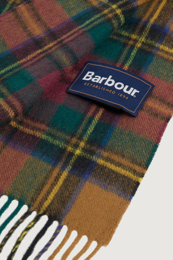 BARBOUR-USC0137 YE91-NEW CHECK TARTAN SCARF 